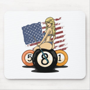 Alfombrilla De Ratón 8 Ball Billiard Pool Player Ocho Ball Billits