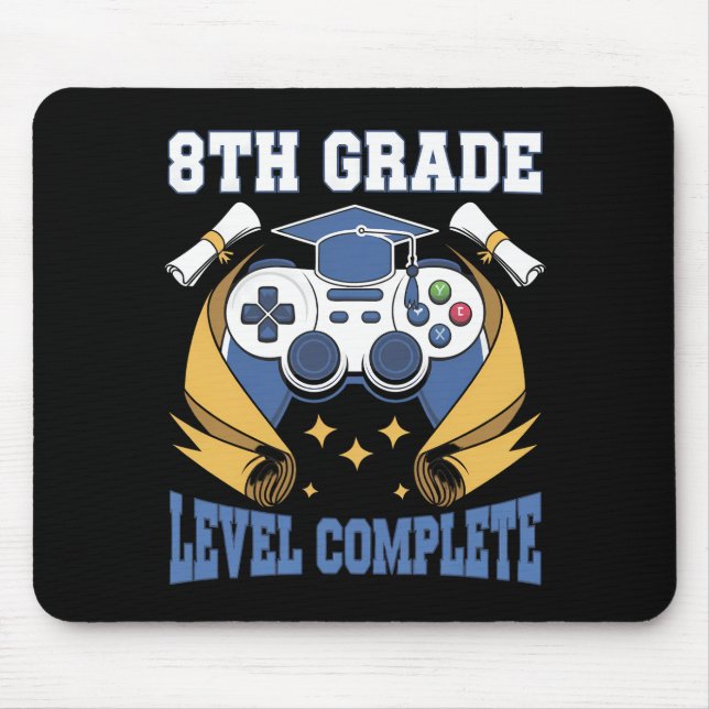 Alfombrilla De Ratón 8 Graduación completa de jugador de juegos de grad (Frente)