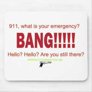 Alfombrilla De Ratón 911, ¿cuál es su emergencia?