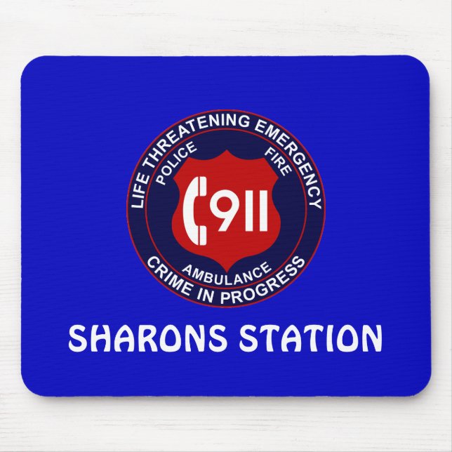 Alfombrilla De Ratón 911 Dispatcher - Llamar a Taker Mousepad (Frente)