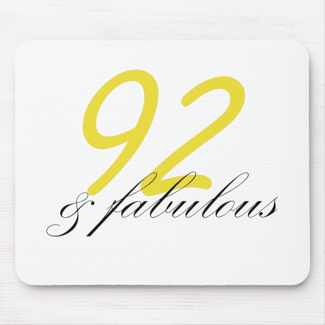 Alfombrilla De Ratón 92 y fabuloso (Frente)