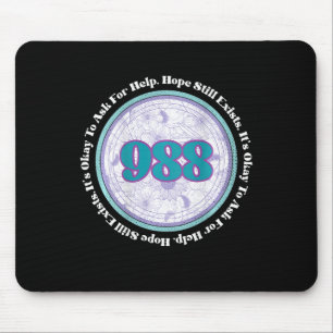 Alfombrilla De Ratón 988 Prevención del suicidio Está bien pedir ayuda 