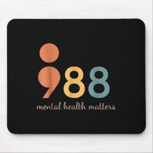 Alfombrilla De Ratón 988 Sensibilización Sobre La Salud Mental De Semic