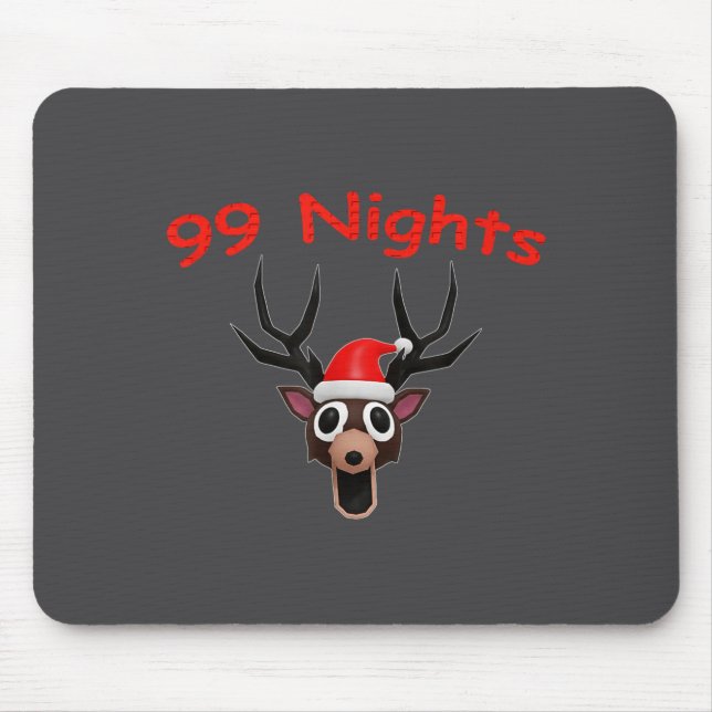 Alfombrilla De Ratón 99 Nights Christmas Deer Gamer Fan Merch  (Frente)