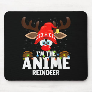 Alfombrilla De Ratón 99 Reno de Navidad Anime coincidentes - Uni-adulto