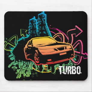 Alfombrilla De Ratón 9-5-aero_cutout mousepad, turbo