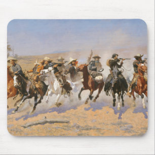 Alfombrilla De Ratón A Dash For Timber By Frederick Remington