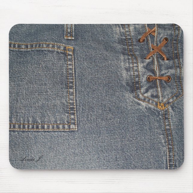 Alfombrilla De Ratón A la altura de Denim Mousepad (Frente)