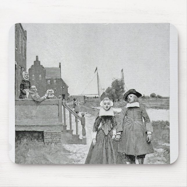 Alfombrilla De Ratón A lo largo del canal en Manhattan vieja (Frente)