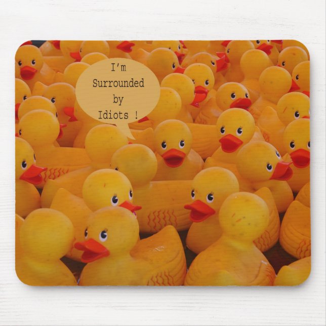 Alfombrilla De Ratón A los idiotas me rodeo (Frente)