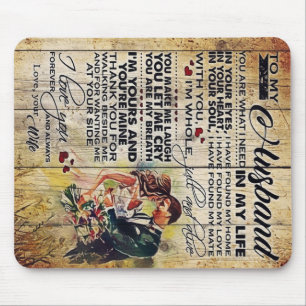 Alfombrilla De Ratón A mi esposo como regalo Carta especial al marido