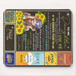 Alfombrilla De Ratón A mi nieta Idea de regalo de cumpleaños de girasol