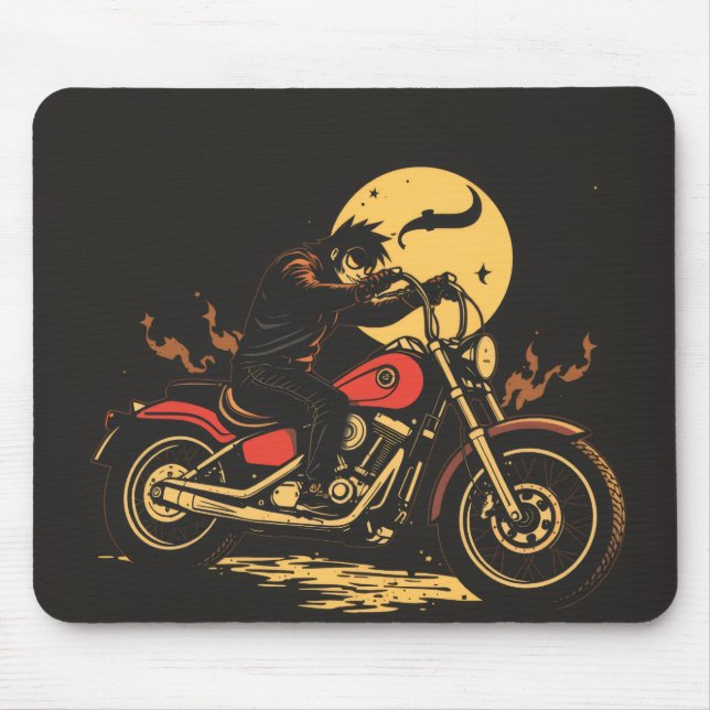 Alfombrilla De Ratón a motorbiker mouse pad (Frente)