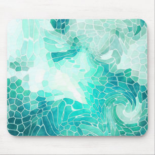 Alfombrilla De Ratón A orillas del mar, mosaico abstracto.