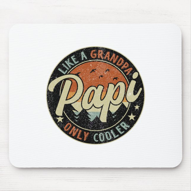 Alfombrilla De Ratón A Papi Le Gusta El Abuelo Sólo Una Fata Retro Vint (Frente)