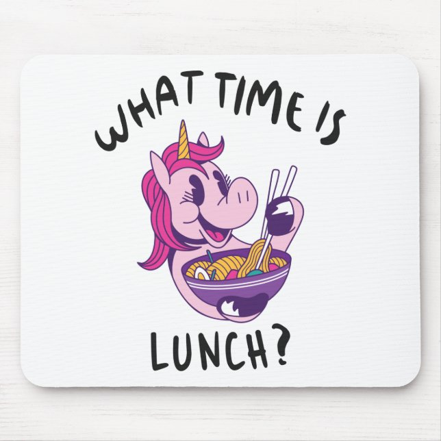 Alfombrilla De Ratón ¿A qué hora es el almuerzo? (Frente)