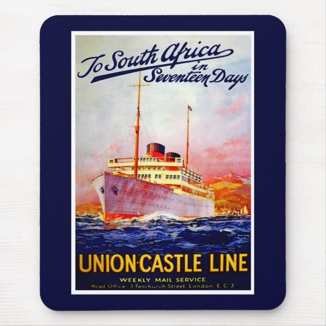 Alfombrilla De Ratón A Suráfrica en 17 días (Frente)