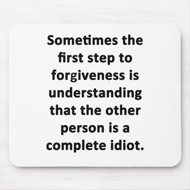 Alfombrilla De Ratón A veces el primer paso (Frente)