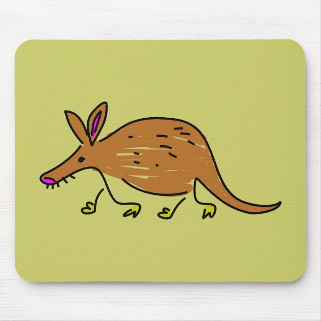 Alfombrilla De Ratón aardvark (Frente)