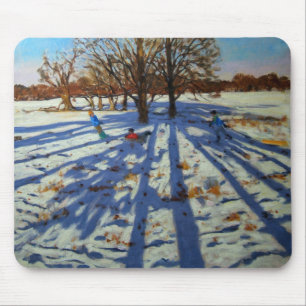 Alfombrilla De Ratón Abadía Derbyshire de Calke del pleno invierno