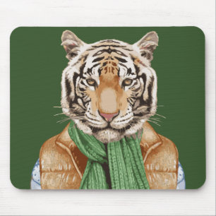 Alfombrilla De Ratón Abajo tigre del chaleco