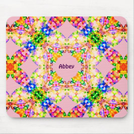 Alfombrilla De Ratón ABBEY ~ Patrón Pastel dulce ~ Personalizado
