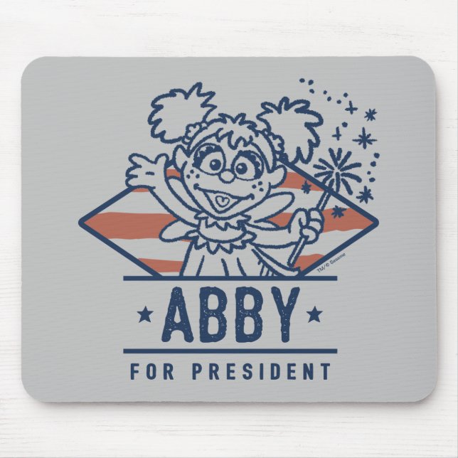 Alfombrilla De Ratón Abby Para Presidente (Frente)