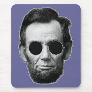Alfombrilla De Ratón Abe Linoln y gafas de sol baratas