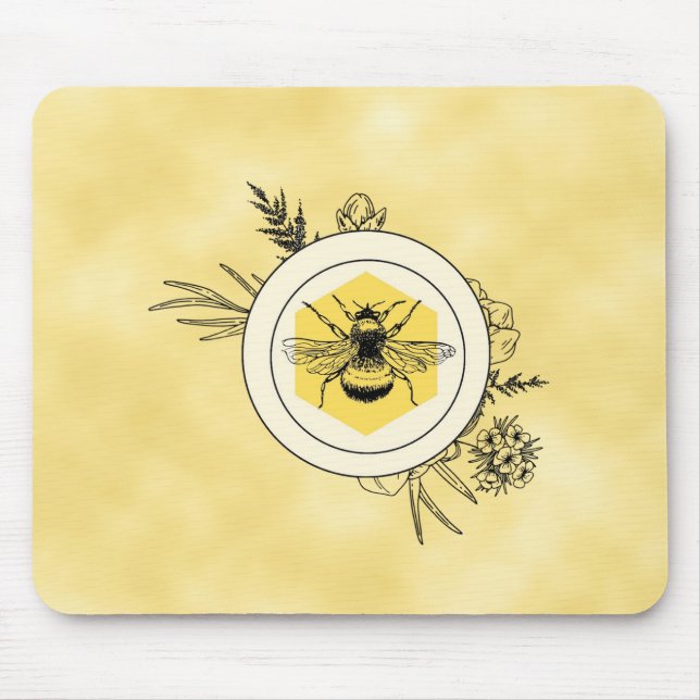Alfombrilla De Ratón Abeja (Frente)