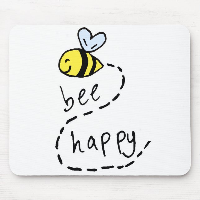 Alfombrilla De Ratón Abeja de motivación linda Mousepad (Frente)