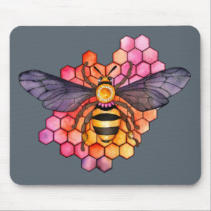 Alfombrilla De Ratón Abeja de panal