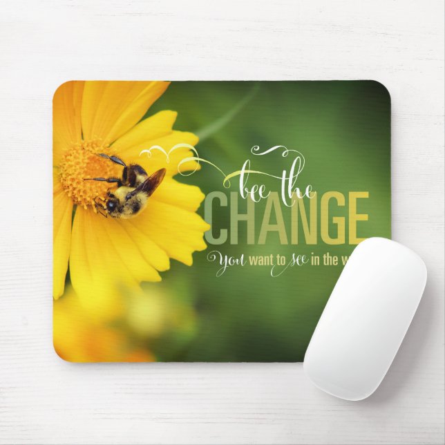 Alfombrilla De Ratón Abeja el Mousepad de Cambio (Con ratón)