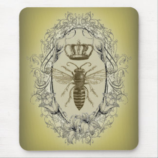 Alfombrilla De Ratón abeja reina de la corona victoriana de la moda del