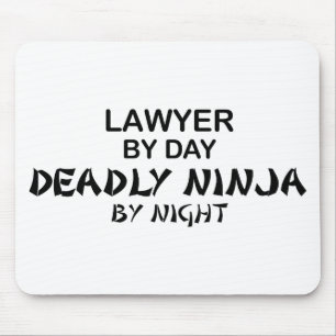 Alfombrilla De Ratón Abogado Ninja mortal por noche