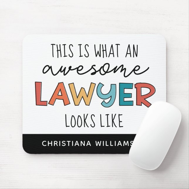 Alfombrilla De Ratón Abogado personalizado | Abogado | Abogado alucinan (Con ratón)