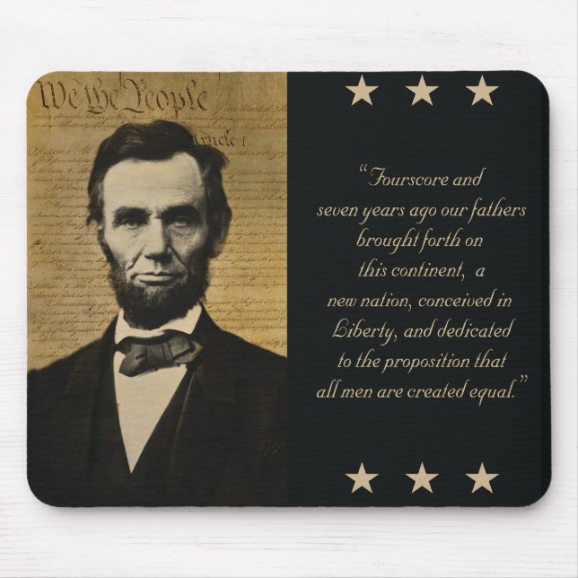 Alfombrilla De Ratón abraham lincoln mousepad (Frente)