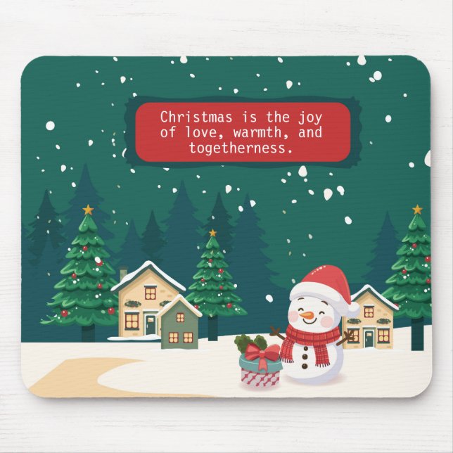 Alfombrilla De Ratón Abrazando el espíritu de los Navidades (Frente)