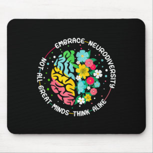 Alfombrilla De Ratón Abrazo Neurodiversidad Autismo cerebral Conciencia