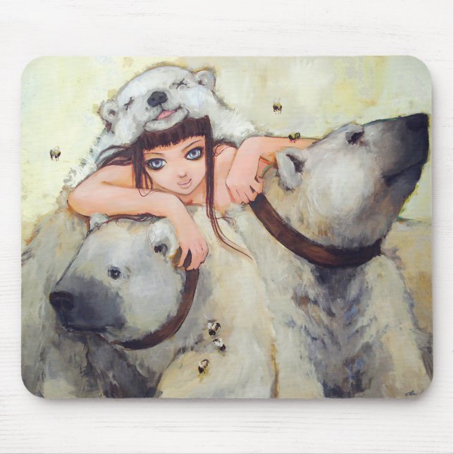 Alfombrilla De Ratón Abrazos de un tratante Mousepad del poder (Frente)