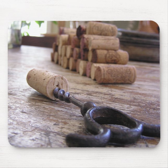 Alfombrilla De Ratón Abrelatas del vino (Frente)