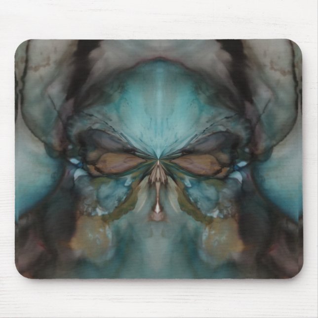 Alfombrilla De Ratón Abstract Design Scary Viking Mask (Frente)