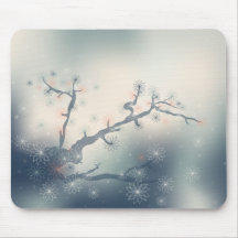 Abstract Floral Mouse Pad