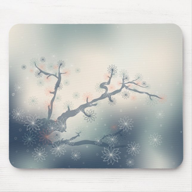 Alfombrilla De Ratón Abstract Floral Mouse Pad (Frente)