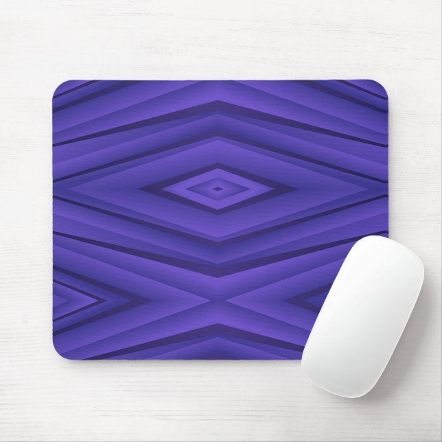 Alfombrilla De Ratón Abstract geometric mouse pad with a vivid purple  (Con ratón)