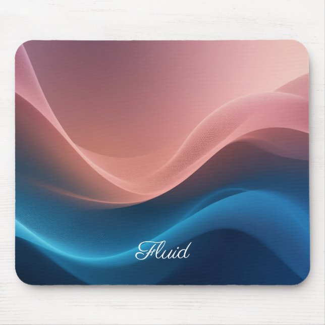 Alfombrilla De Ratón Abstract Wave Gradiente Mousepad (Frente)