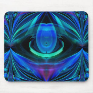 Alfombrilla De Ratón Abstracto de la llama azul Mousepad