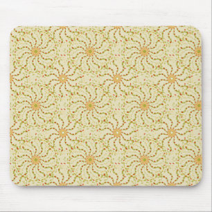 Alfombrilla De Ratón Abstracto patrón ornamental floral - claro