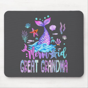 Alfombrilla De Ratón Abuela Bisabuela Familia Sirena Cumpleaños Coincid