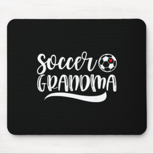 Alfombrilla De Ratón Abuela de fútbol divertida Amante del fútbol Día d