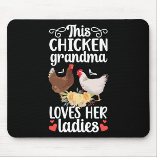 Alfombrilla De Ratón Abuela de Pollo Ama a Sus Damas Dueña de Pollo Chi